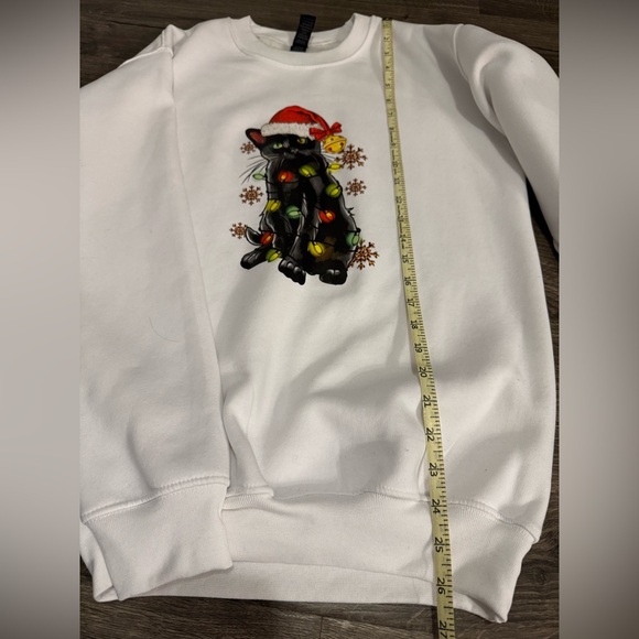 Christmas Cat Sweatshirt - Picture 3 of 4
